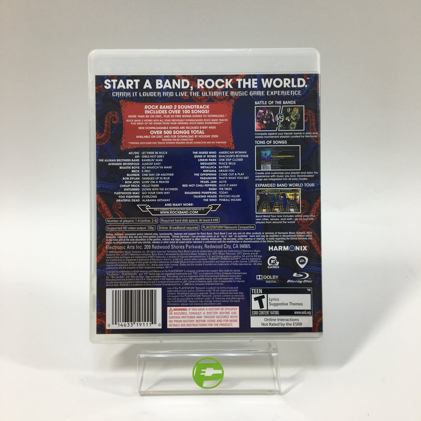 Rock Band 2 (game only) (Sony PlayStation 3 PS3, 2008)