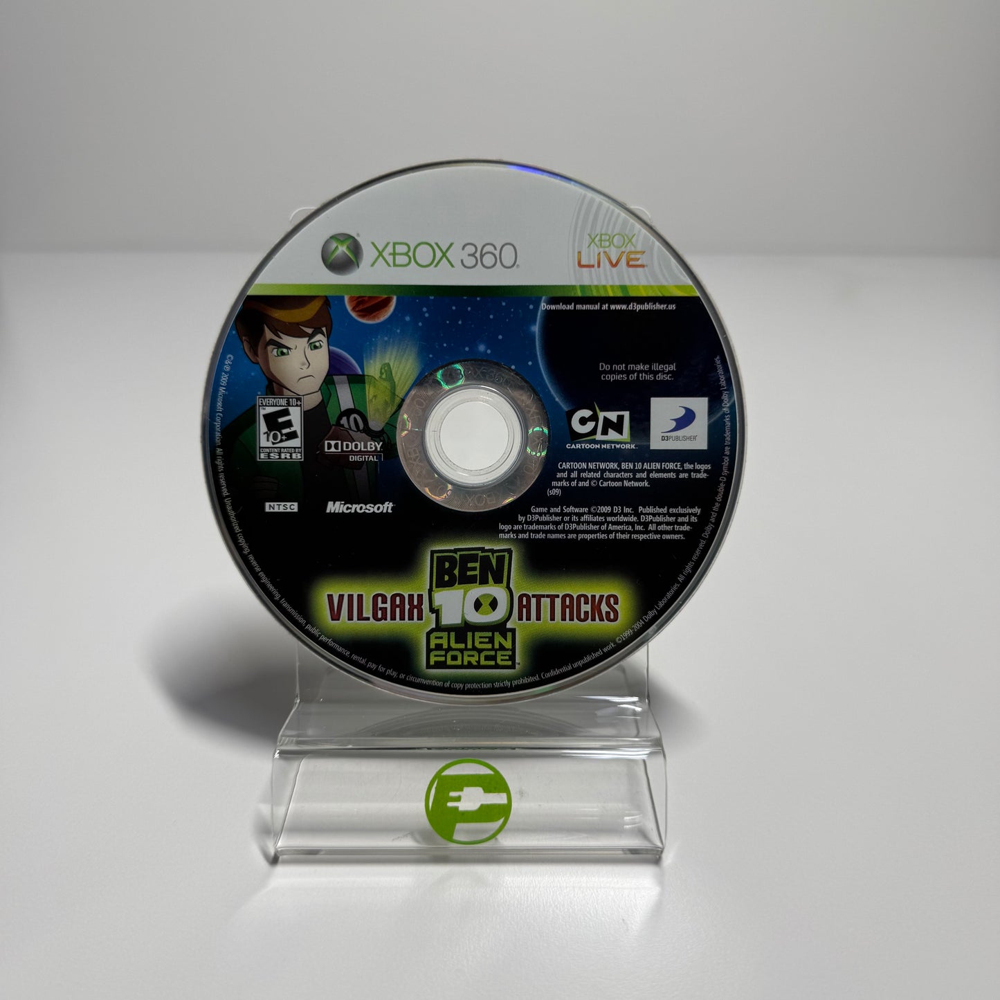 Ben 10: Alien Force: Vilgax Attacks (Microsoft Xbox 360, 2009) Disc Only