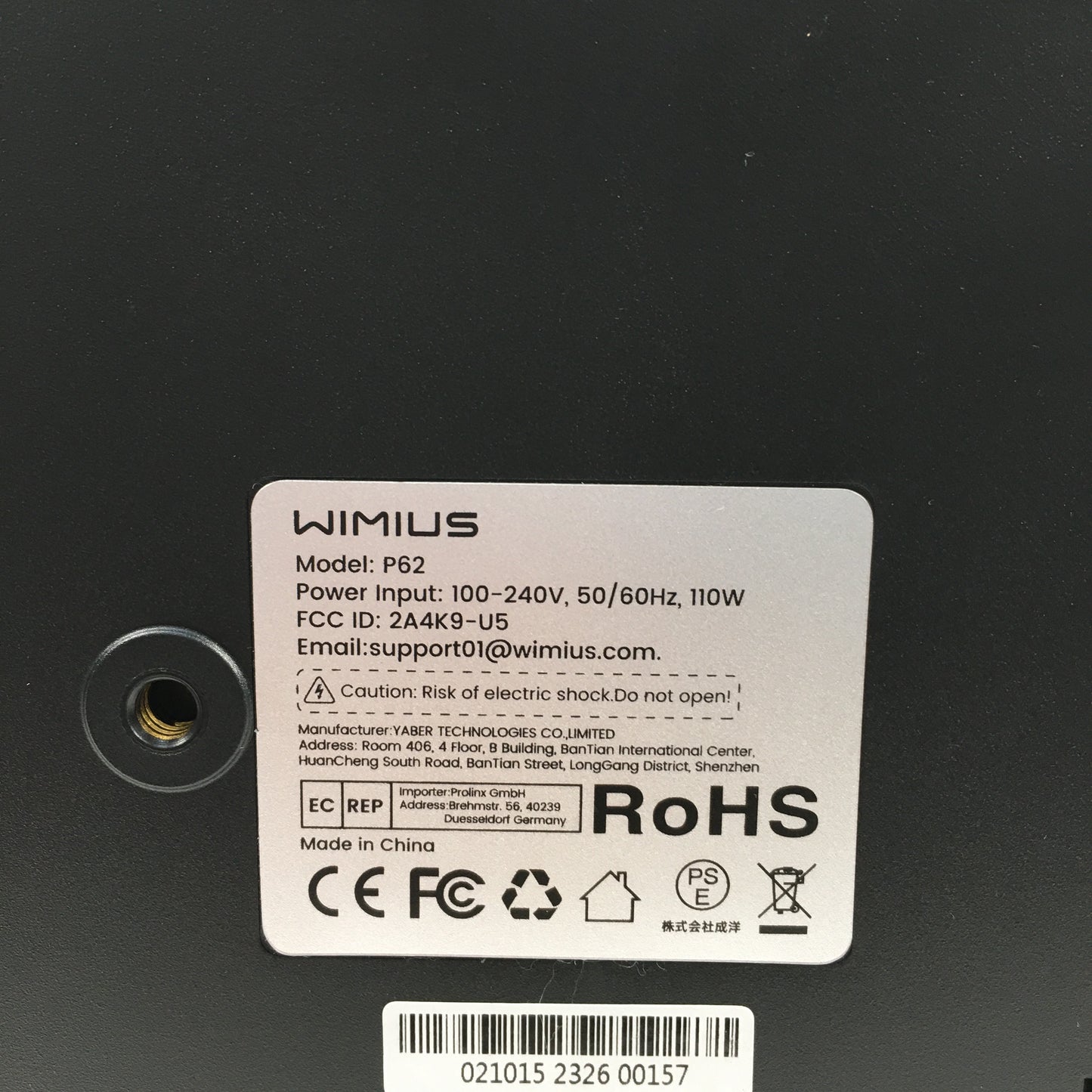 Wimius P62 1920 x 1080 500 ANSI Lumens LCD Projector P62