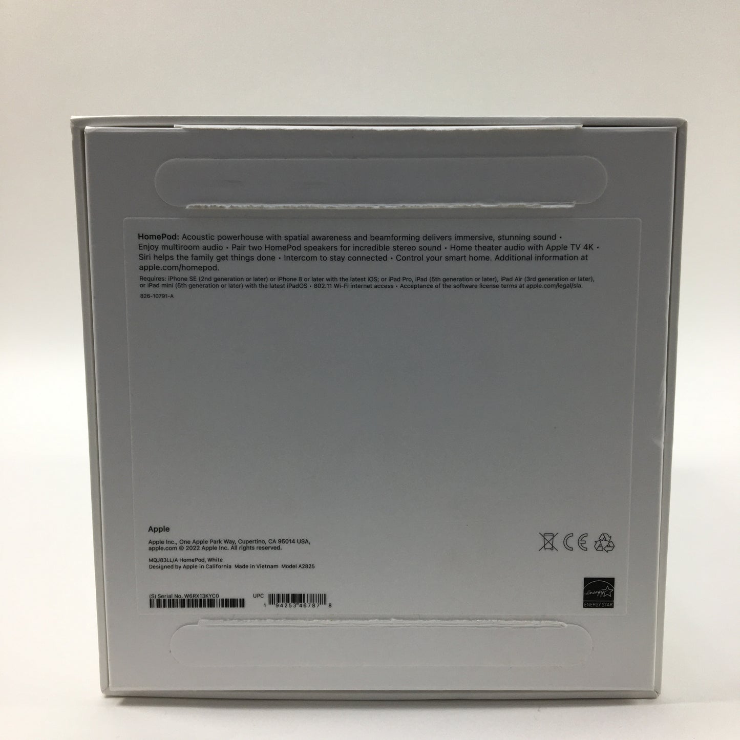 Apple HomePod Smart Speaker White A2825