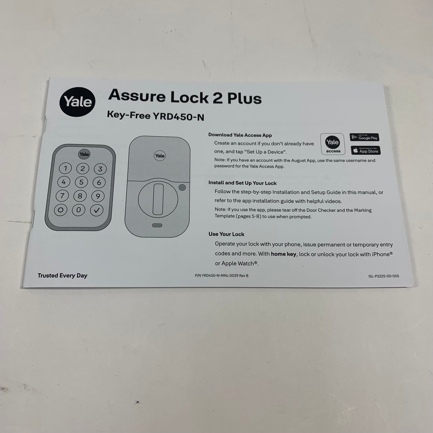 Yale Assure Lock 2 Plus Smart Door Lock YRD450-N