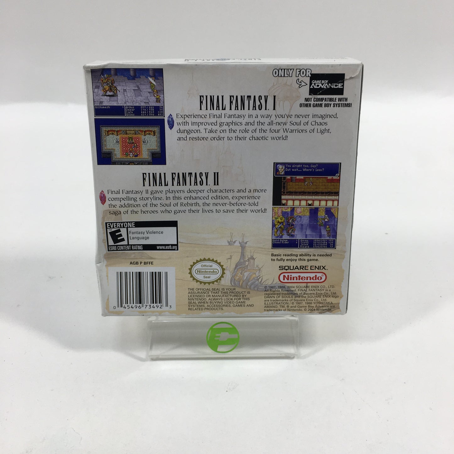 Final Fantasy I & II Dawn of Souls (Nintendo GameBoy Advance, 2004)