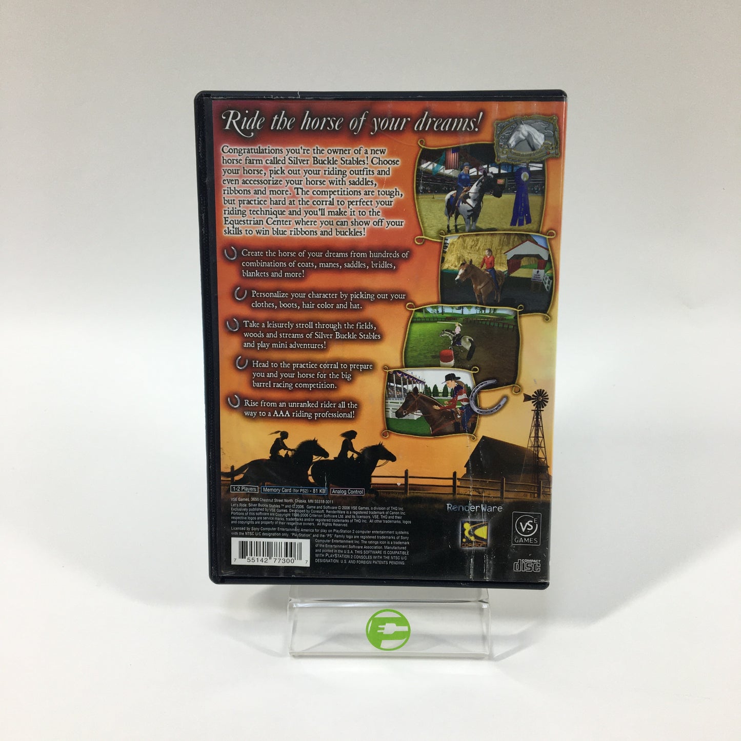 Let's Ride Silver Buckle Stables (Sony PlayStation 2 PS2, 2006)
