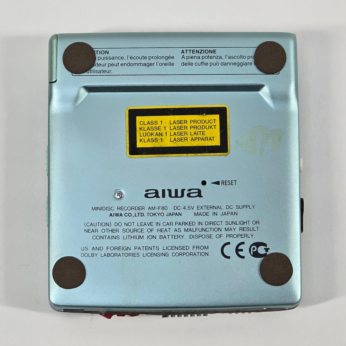 Aiwa AM-F80 Minidisc Recorder Tested