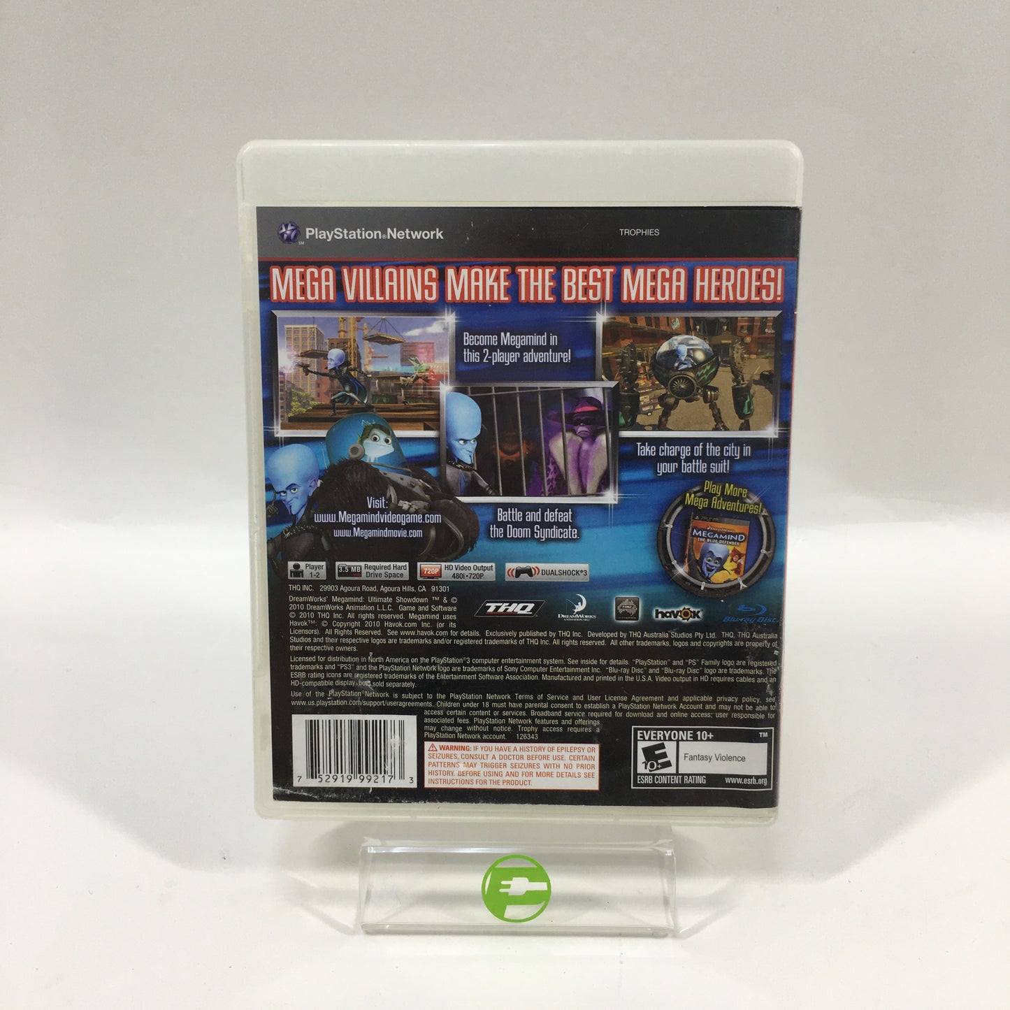 MegaMind: Ultimate Showdown (Sony PlayStation 3 PS3, 2010)
