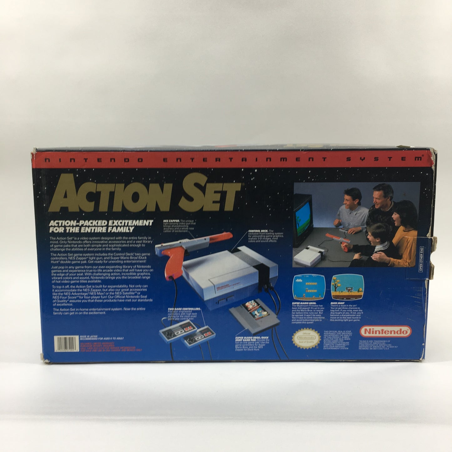 Nintendo Entertainment System NES Video Game Console NES-001 Gray