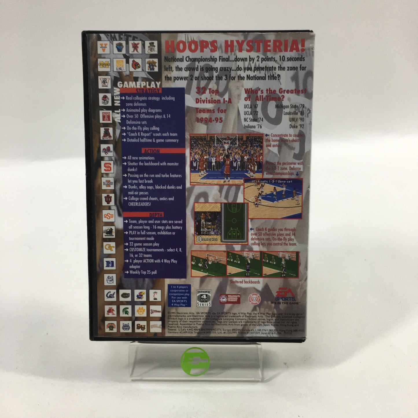 Coach K College Basketball (Sega Genesis, 1994)