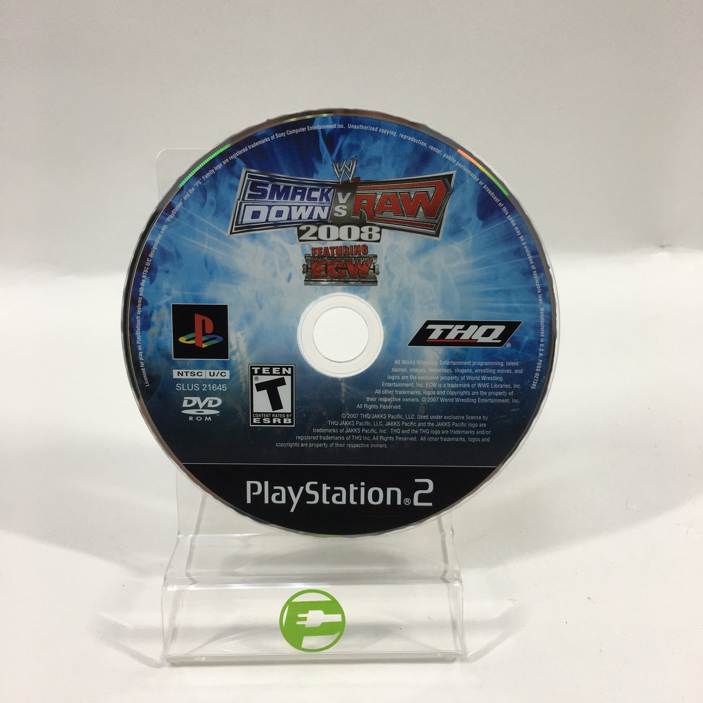 WWE Smackdown vs. Raw 2008 (Sony PlayStation 2 PS2, 2007)