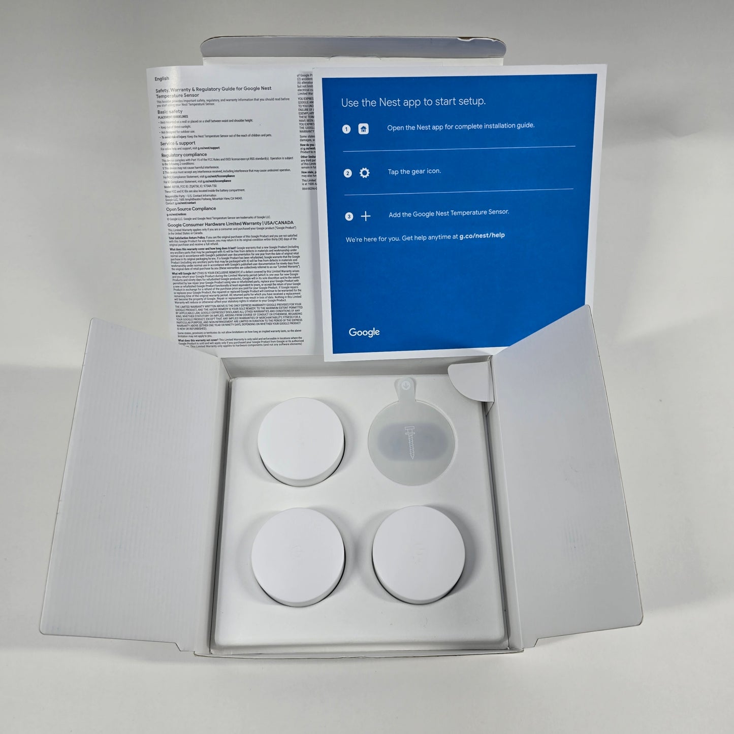 Google Nest Temperature Sensor Temperature Sensor White 3 Pack For Google Nest