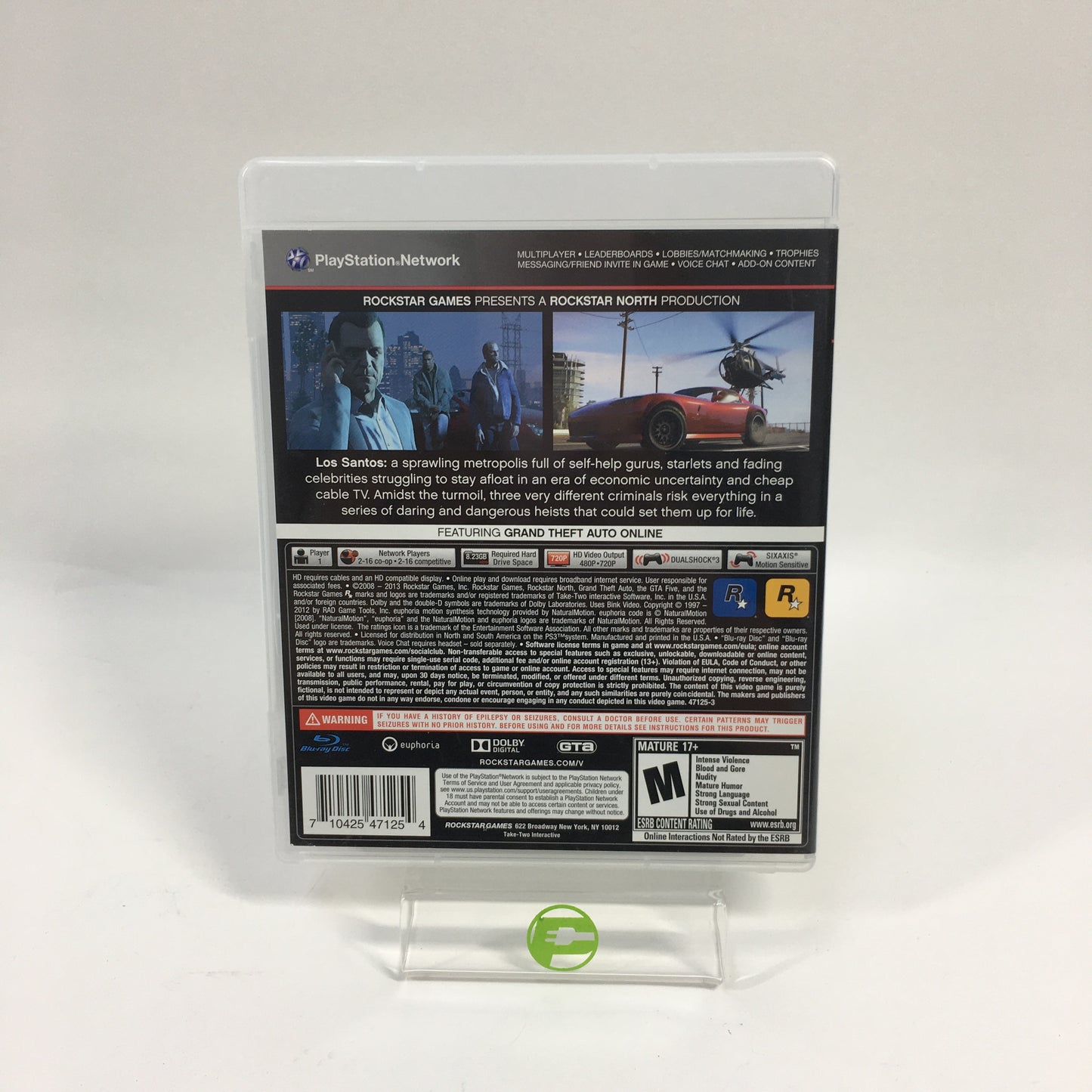 Grand Theft Auto V (Sony PlayStation 3 PS3, 2013) Complete Map