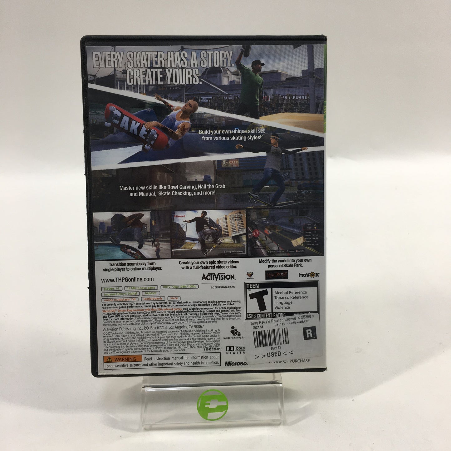 Tony Hawk Proving Ground (Microsoft Xbox 360, 2007)
