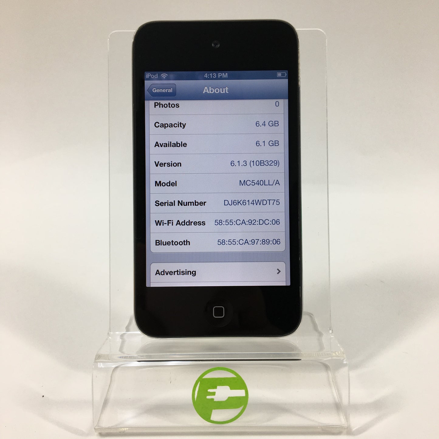 Apple iPod Touch 4th Gen 8GB Black MC540LL/A