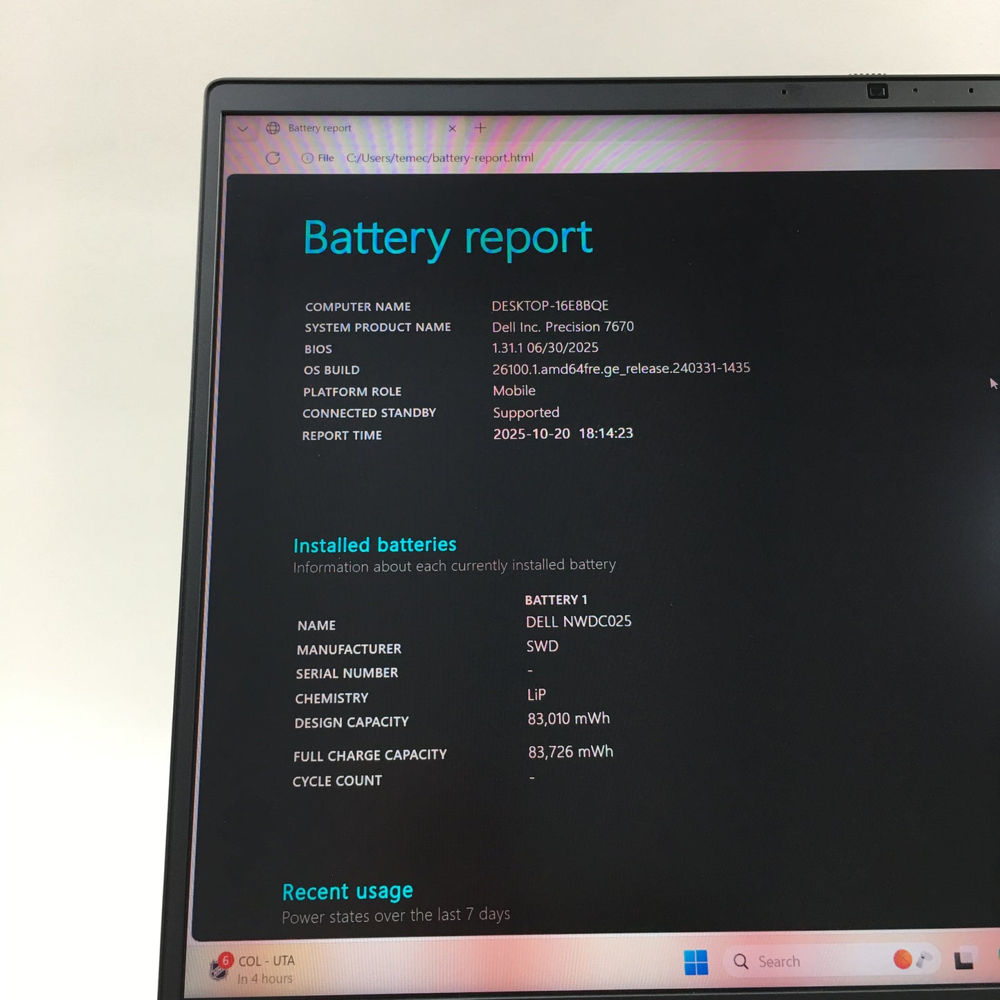 Dell Precision 7670 16" i9-12950HX 2.3GHz 32GB RAM 512GB SSD RTX A2000