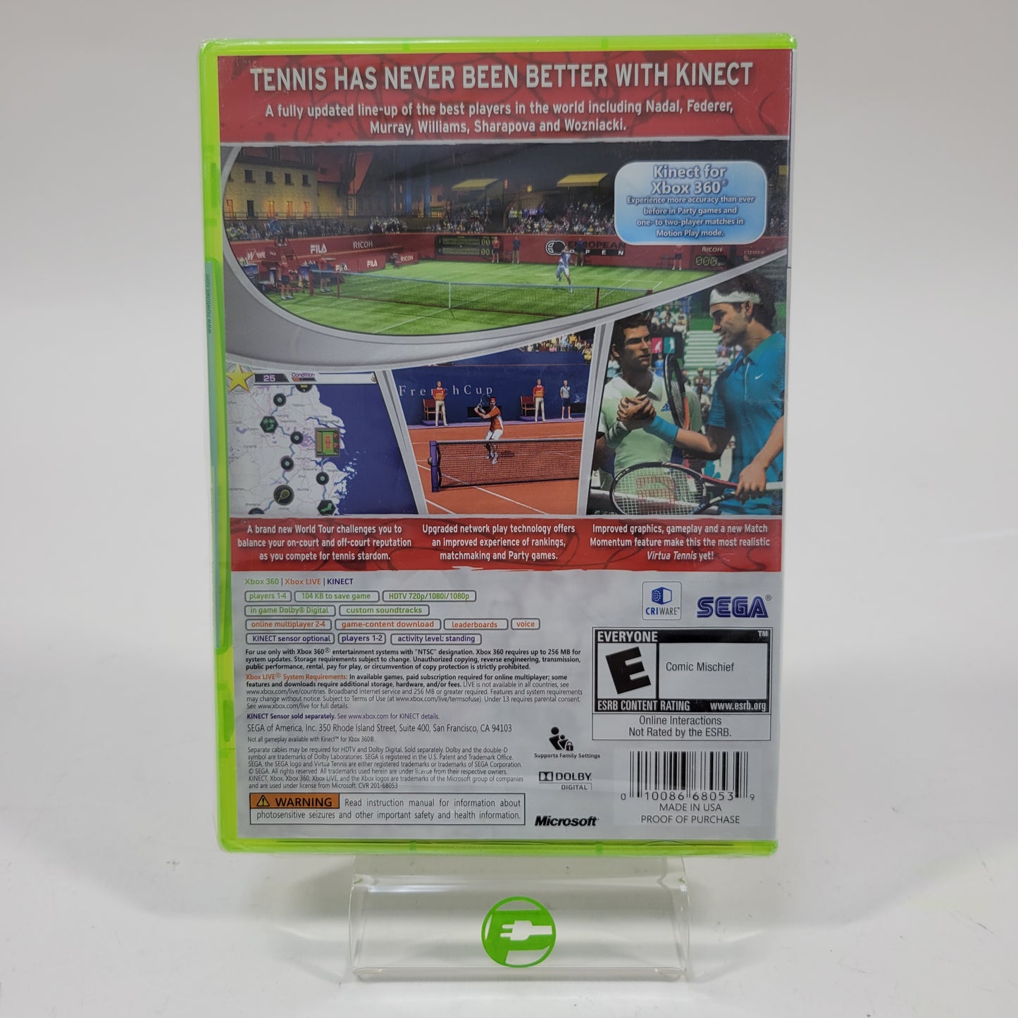 New Virtua Tennis 4 (Microsoft Xbox 360, 2011)