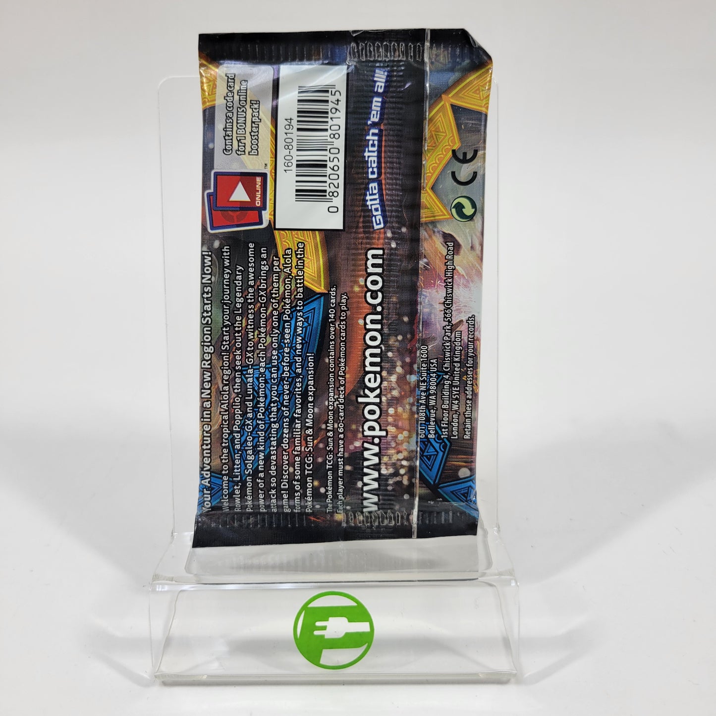 New Pokemon TCG Sun & Moon Booster Pack