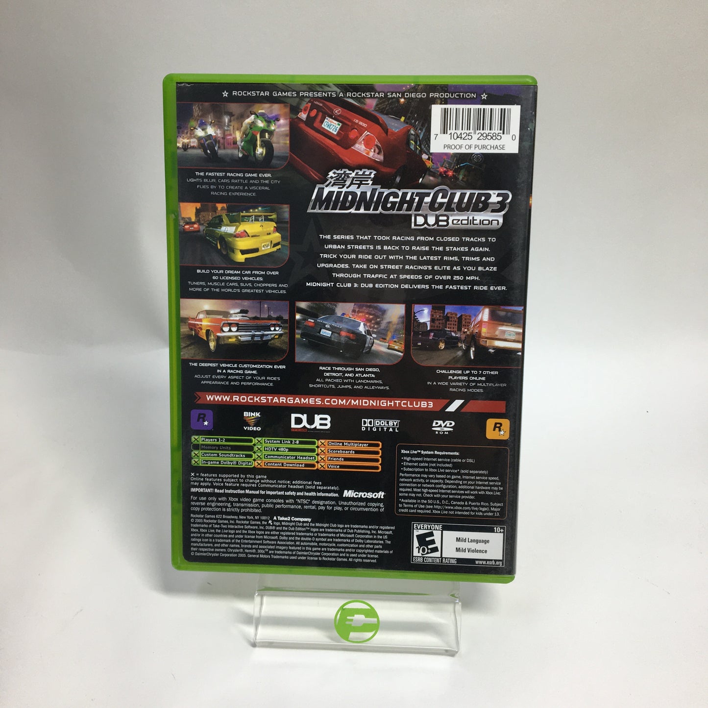 Midnight Club 3 Dub Edition (Microsoft Xbox, 2005)
