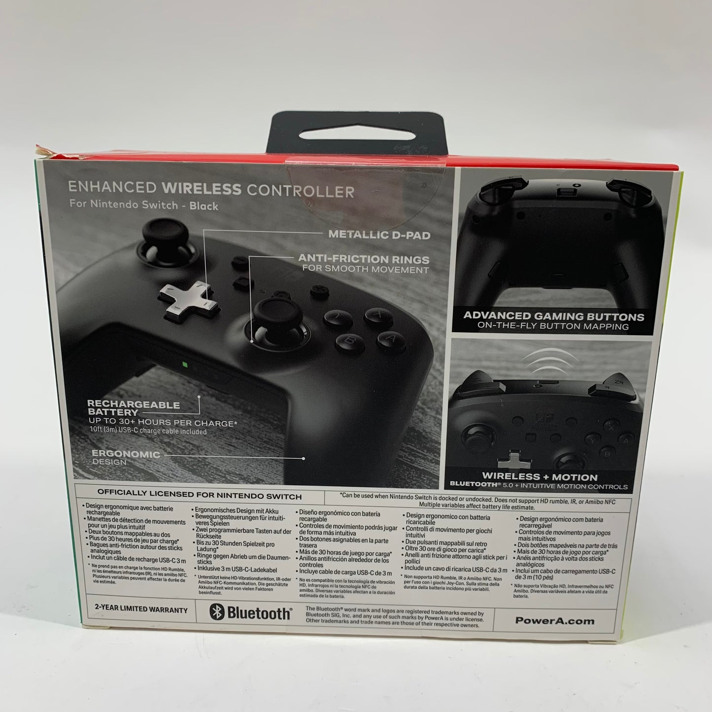 New PowerA Enhanced WIreless Controller Black 1509988