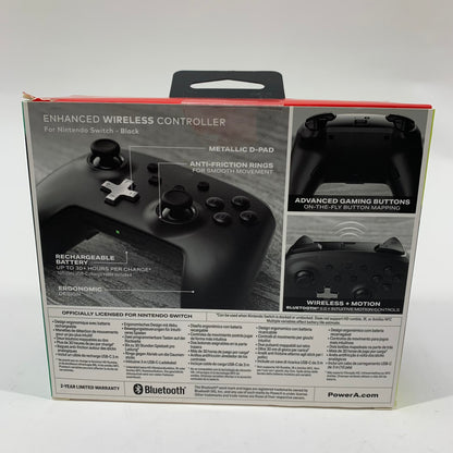 New PowerA Enhanced WIreless Controller Black 1509988