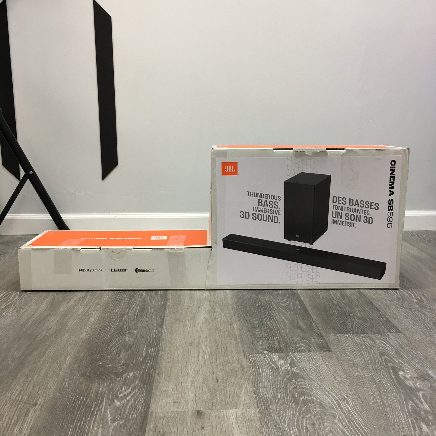 JBL Cinema 3.1.2 Ch Soundbar with true Dolby Atmos Black SB595