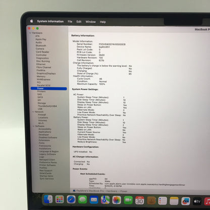2023 Apple MacBook Pro 14" M3 Pro 14C GPU 4.0GHz 18GB RAM 512GB SSD A2992