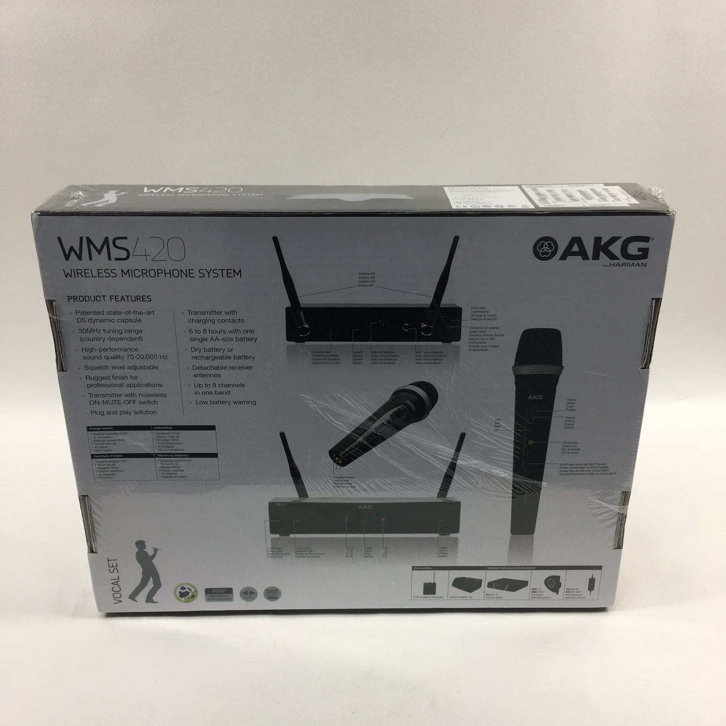 New AKG WMS420 Wireless Microphone System 3416H00010