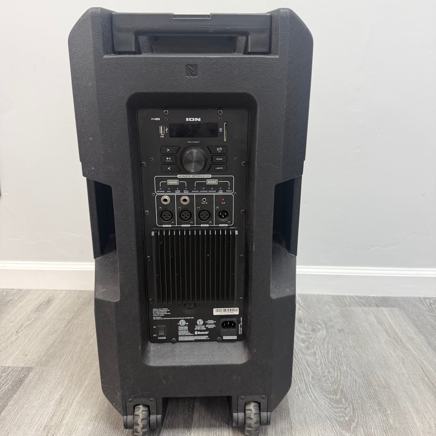 ION Total PA Prime Portable Bluetooth Speaker Black