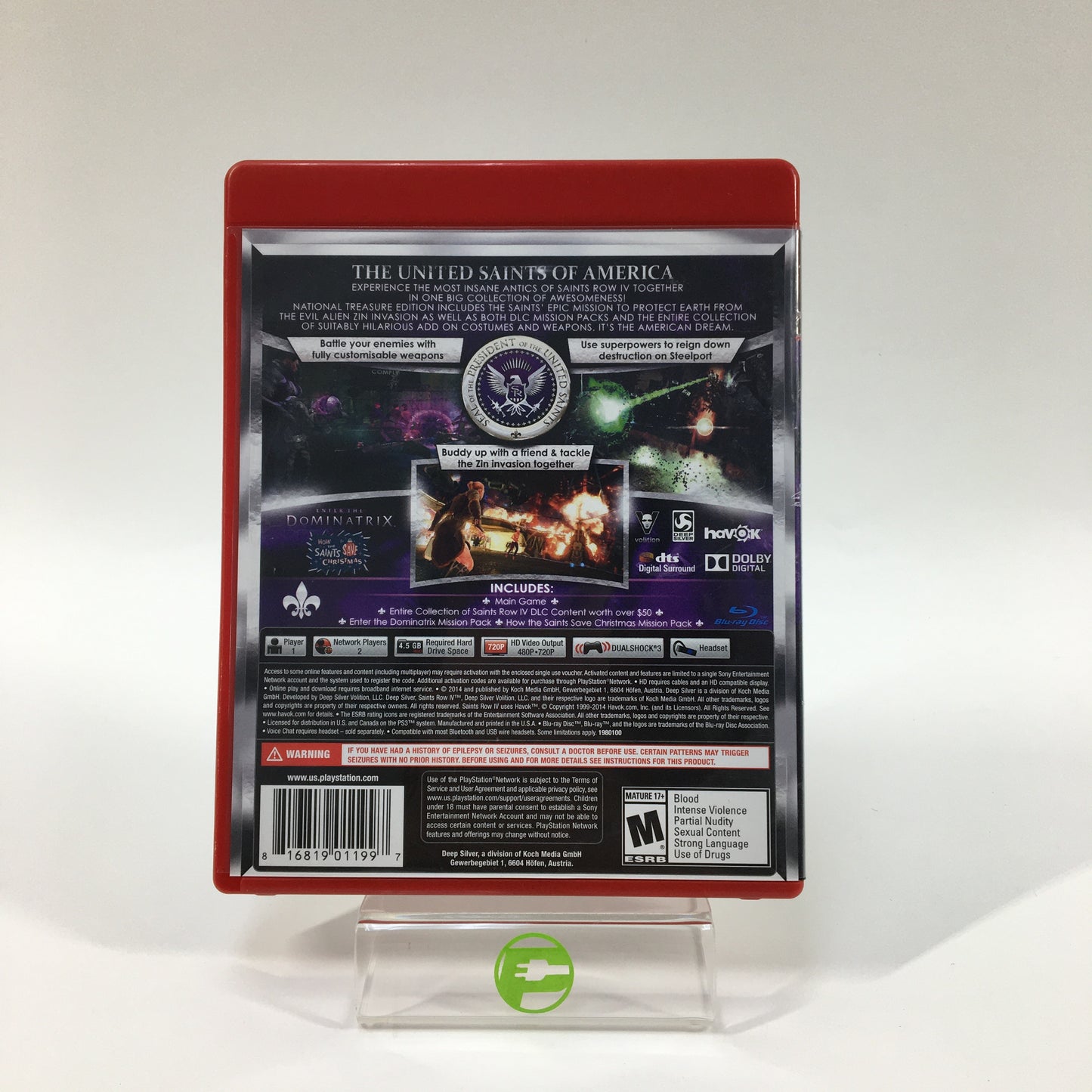 Saints Row IV: National Treasure Edition (Sony PlayStation 3 PS3, 2014)