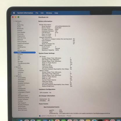 2025 Apple MacBook Air 13.6" M4 8C GPU 4.5GHz 16GB RAM 256GB SSD A3240