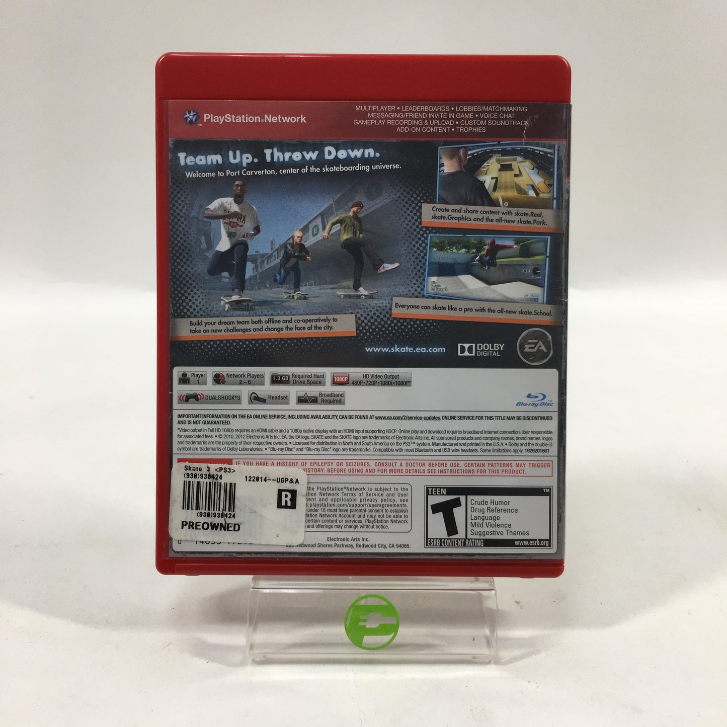 Skate 3 [Greatest Hits] (Sony PlayStation 3 PS3, 2009)