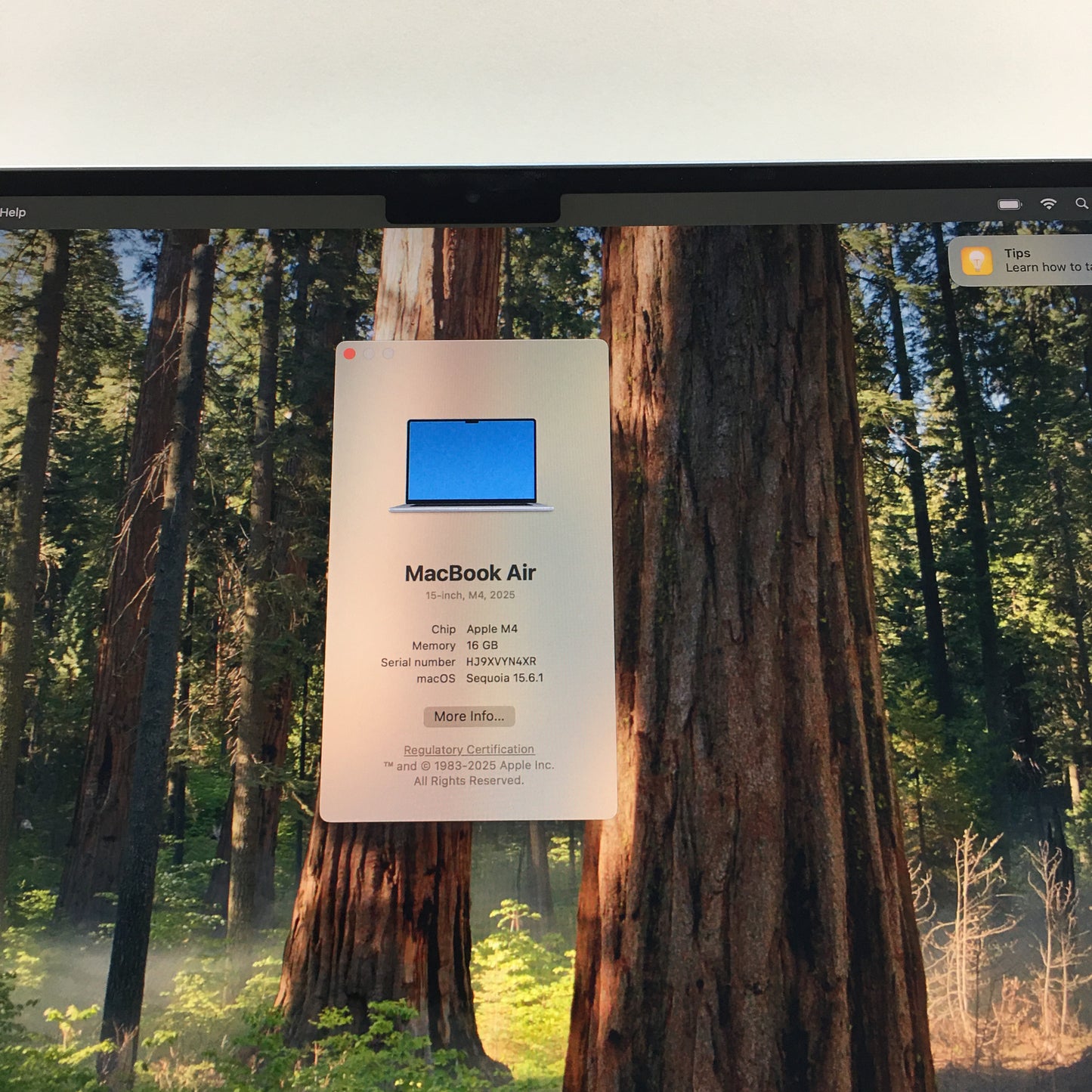 2025 Apple MacBook Air 15" M4 10C GPU 4.5GHz 16GB RAM 512GB SSD A3241