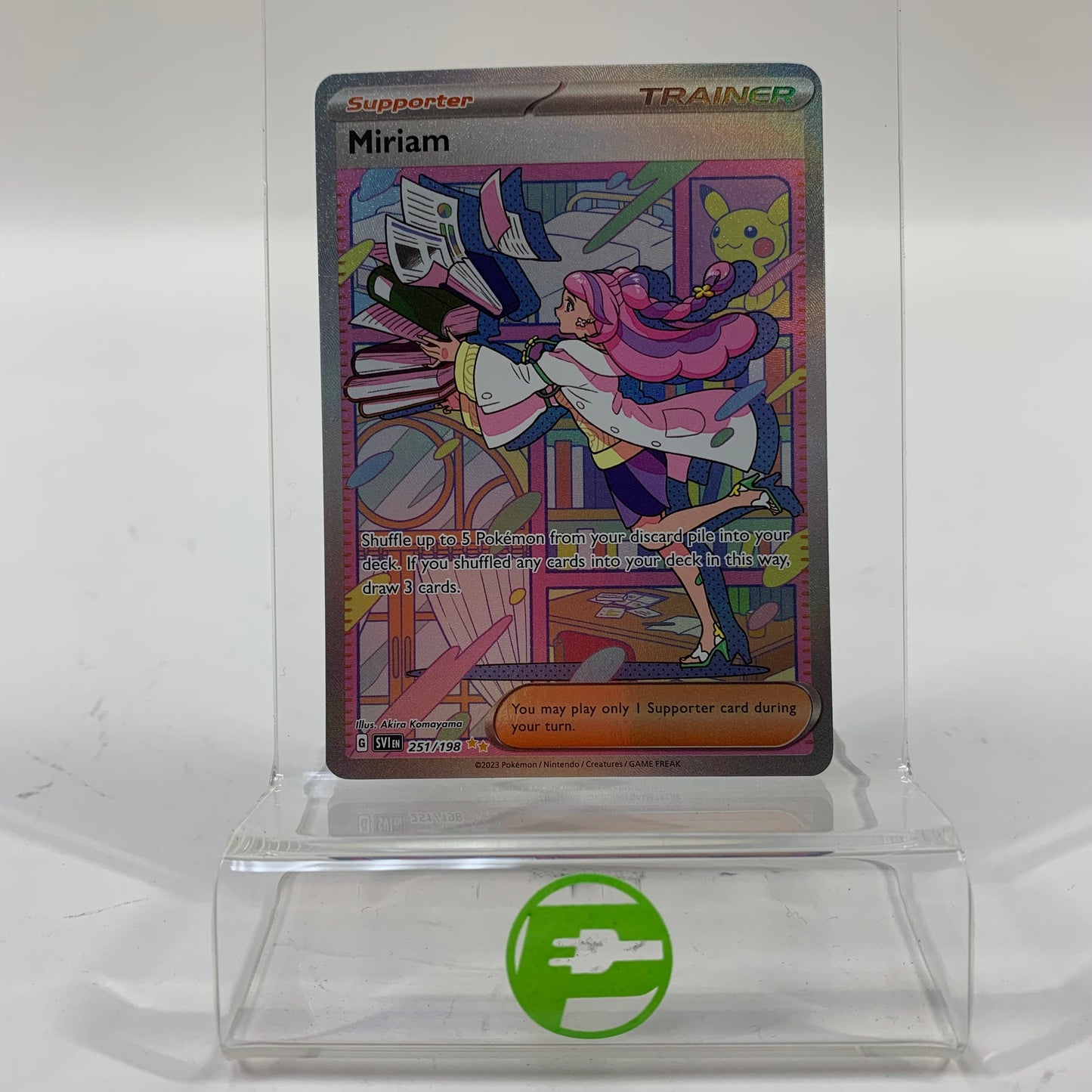 Pokémon TCG Scarlet & Violet Miriam 251/198 Holo Textured English