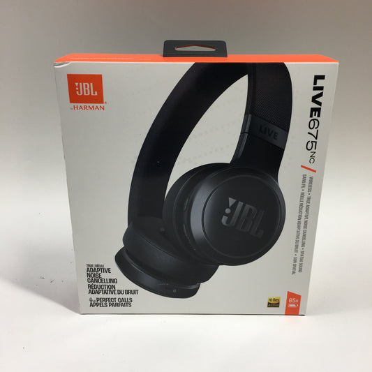 JBL Live 675 NC Noise-Cancelling Wireless On-Ear Bluetooth Headphones Black