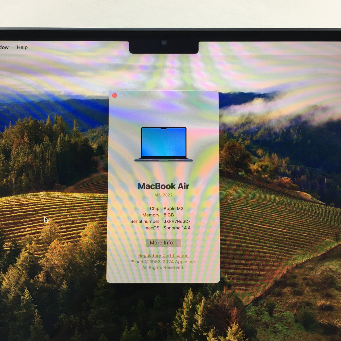 2022 Apple MacBook Air 13.6" M2 8C GPU 3.5GHz 8GB RAM 256GB SSD A2681