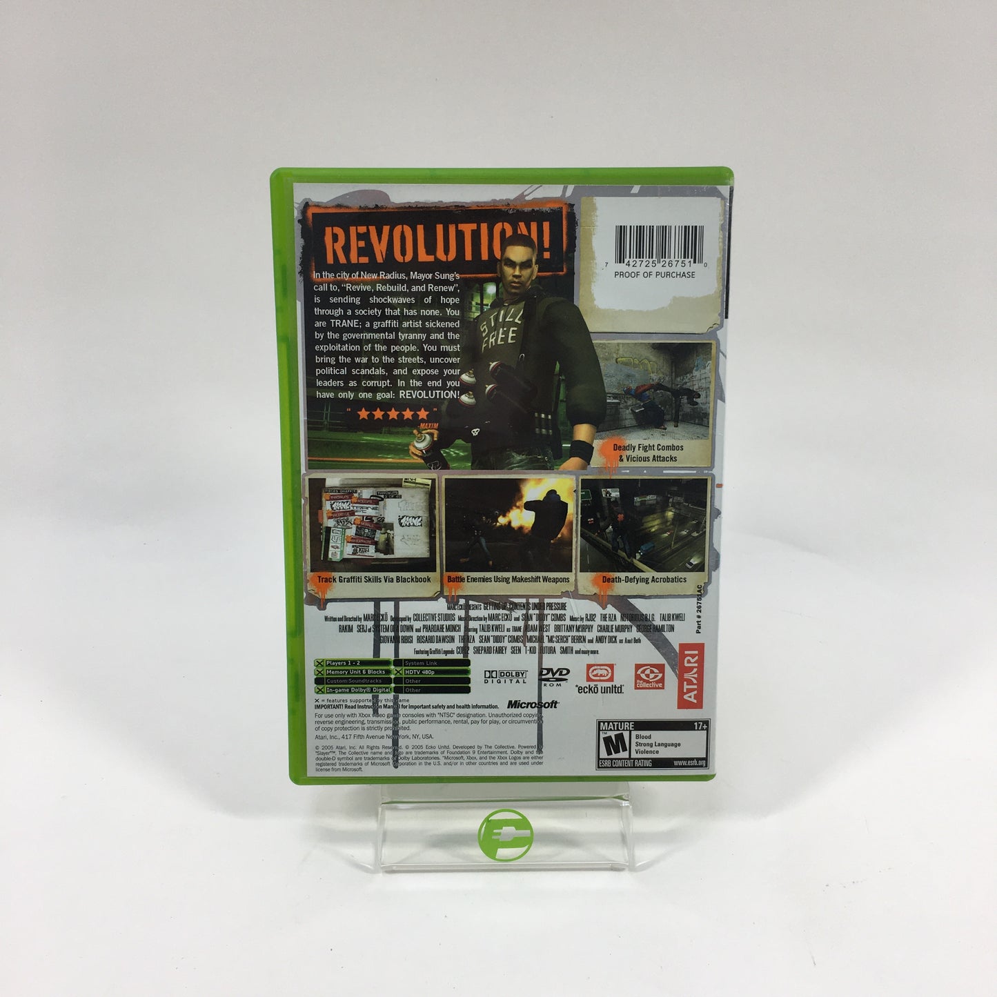 Marc Ecko's Getting Up Contents Under Pressure (Microsoft Xbox, 2006)