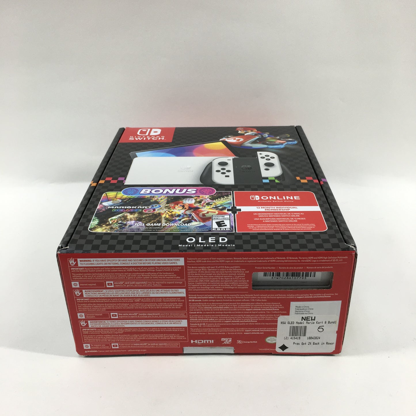 Nintendo Switch OLED Video Game Console HEG-001 Black/White