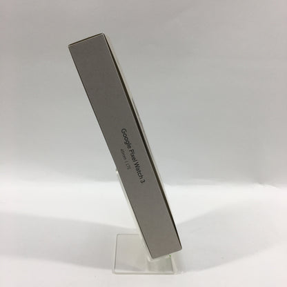 New Google Pixel Watch 3 45mm Polished Silver Activity Tracker Porcelain Active Band GA05283-US