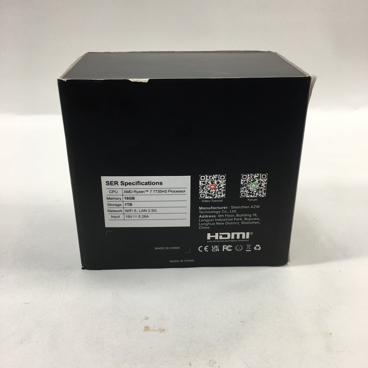 Beelink SER 6 MAX Ryzen 7 7735HS 3.20GHz 16GB RAM 1TB SSD AMD Radeon 680M