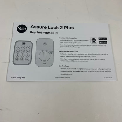 Yale Assure Lock 2 Plus  Smart Door Lock YRD450-N