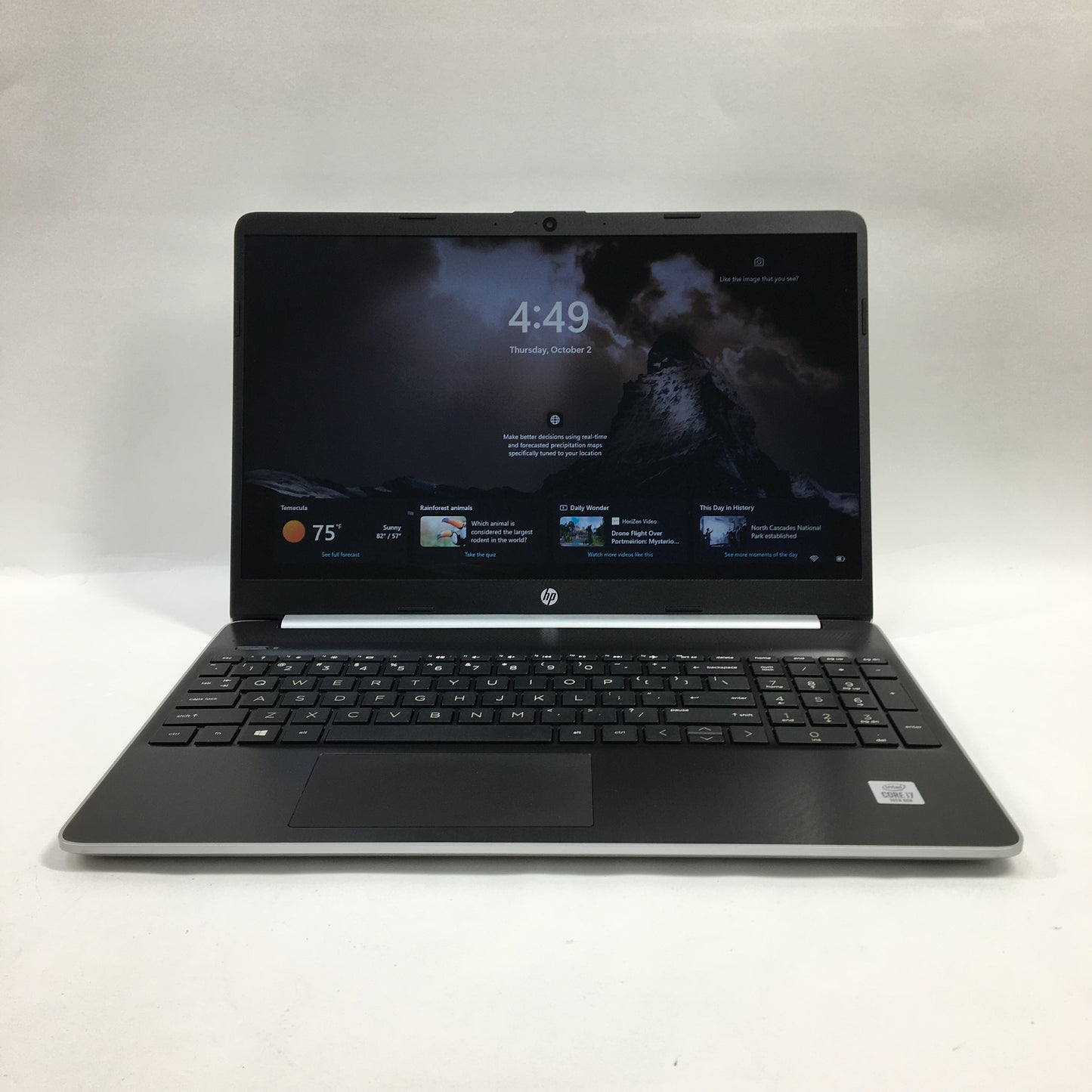 HP NoteBook 15-DY1071WM 15.6" i7-1065G7 1.3GHz 8GB RAM 256GB SSD