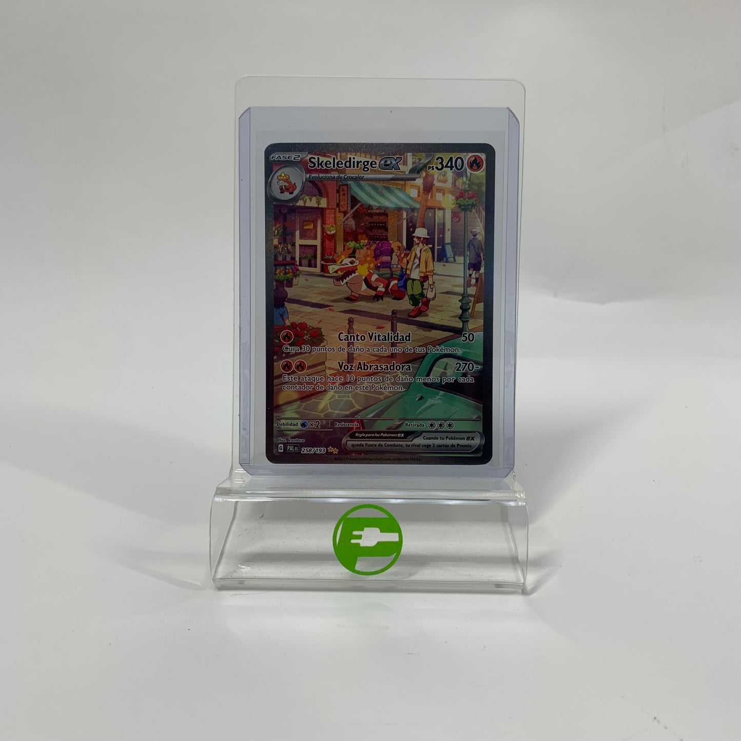 Pokémon TCG Scarlet & Violet - Paldea Evolved Skeledirge ex 258/193 Spanish