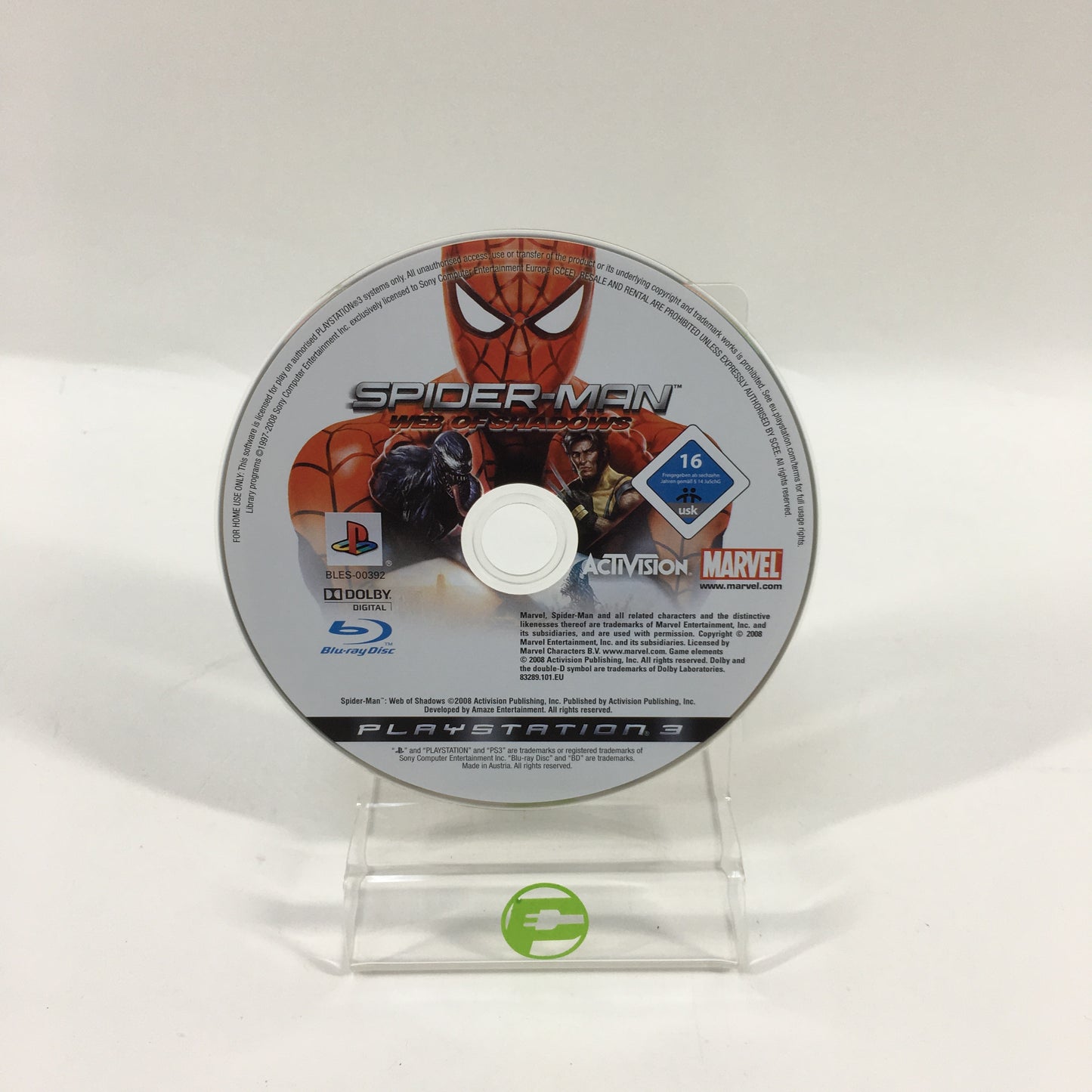 Spiderman Web of Shadows (Sony PlayStation 3 PS3, 2008)