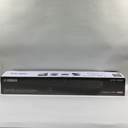 Yamaha ATS-1090 Sound Bar with Dual Built-in Subwoofers Black VCK7180