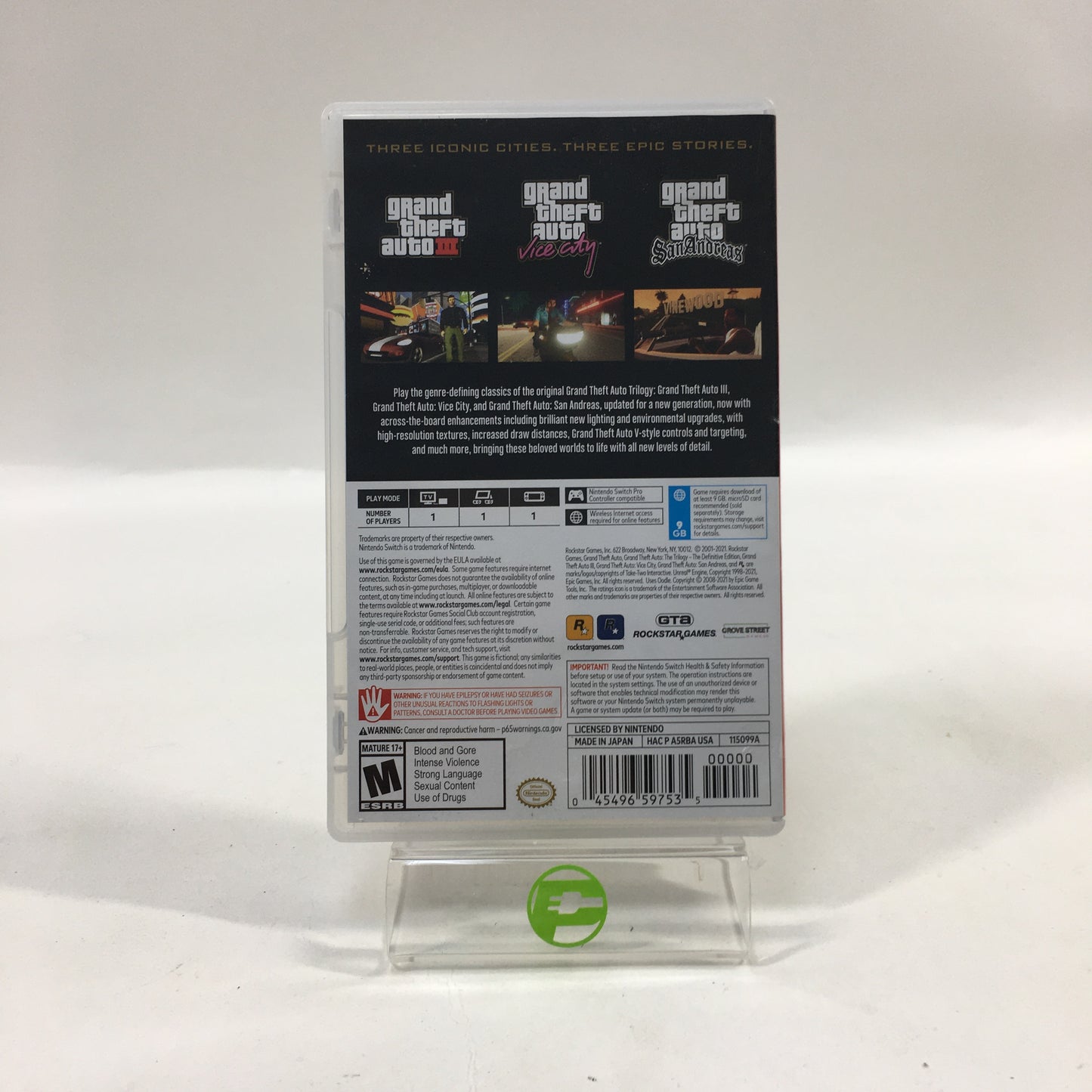 Grand Theft Auto: The Trilogy [Definitive Edition] (Nintendo Switch, 2022)