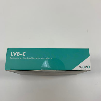 New MOVO Professional Cardioid 35 Hz to 18 kHz Lavalier Microphone LV8-C