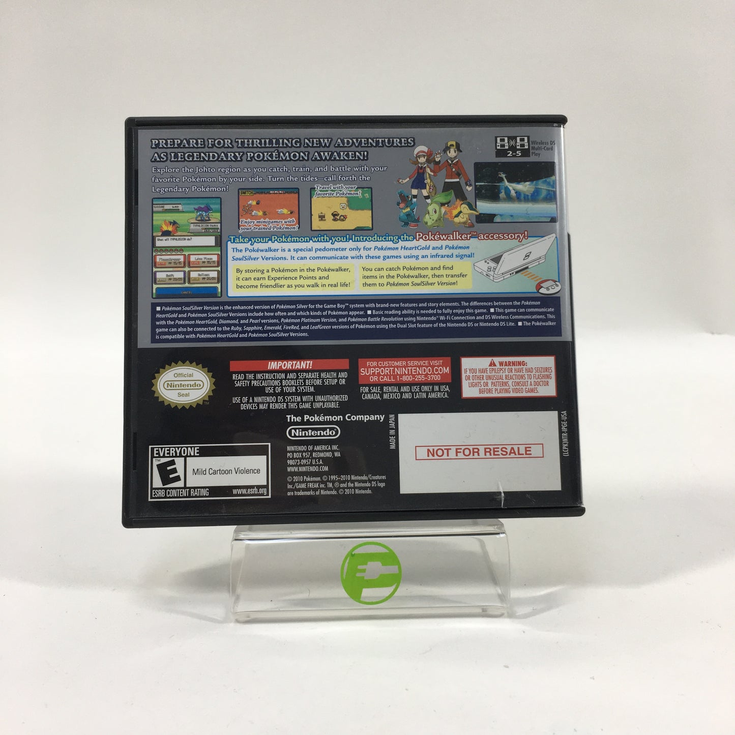 Pokemon SoulSilver Version [Not For Resale] (Nintendo DS, 2010)