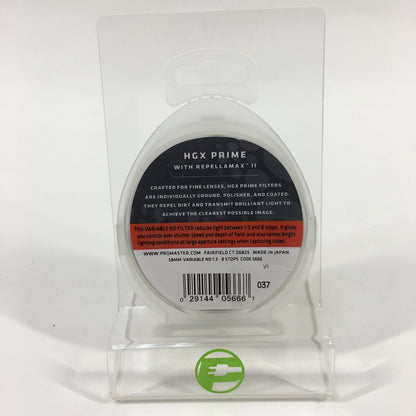 Promaster HGX Prime 55MM Variable ND Filter PRO-4856