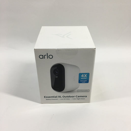 New Arlo Essential XL Outdoor Camera Wireless Indoor/Outdoor Camera White