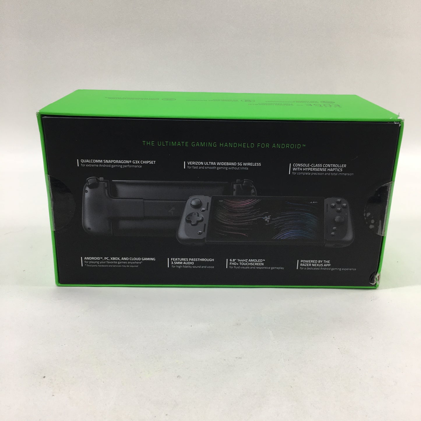 New Razer Edge 5G 6.8 Qualcomm Snapdragon G3X 8GB RAM 128GB Black RZ45-0460VWQ