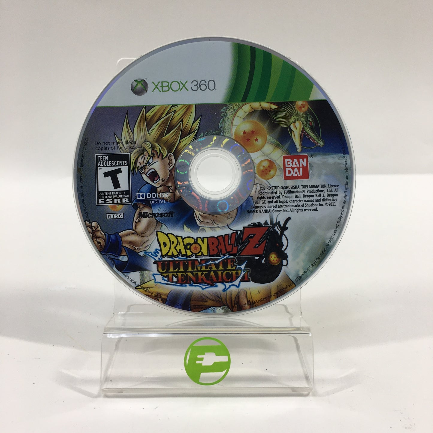 Dragon Ball Z: Ultimate Tenkaichi (Microsoft Xbox 360, 2011) Disc Only