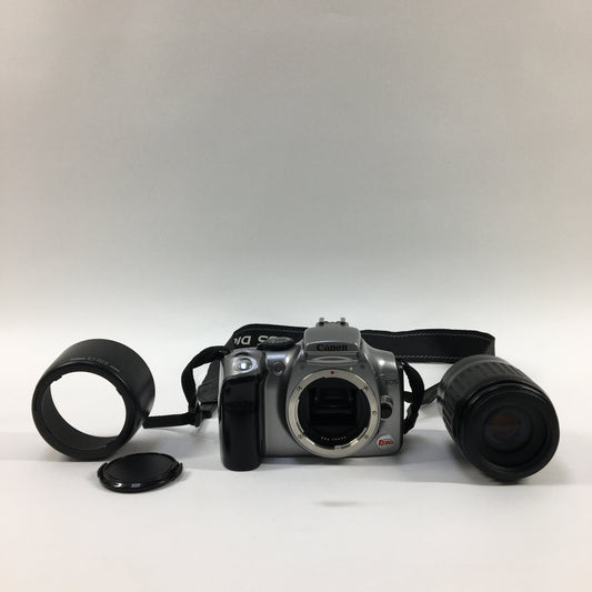 Untested Canon EOS Digital Rebel 6.3MP Digital SLR DSLR + Canon 80-200mm Lens